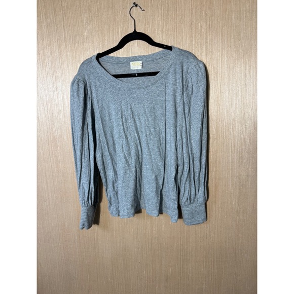 Nation LTD Women's XL Long Sleeve Top Gray Cotton Blend Casual - Picture 1 of 6